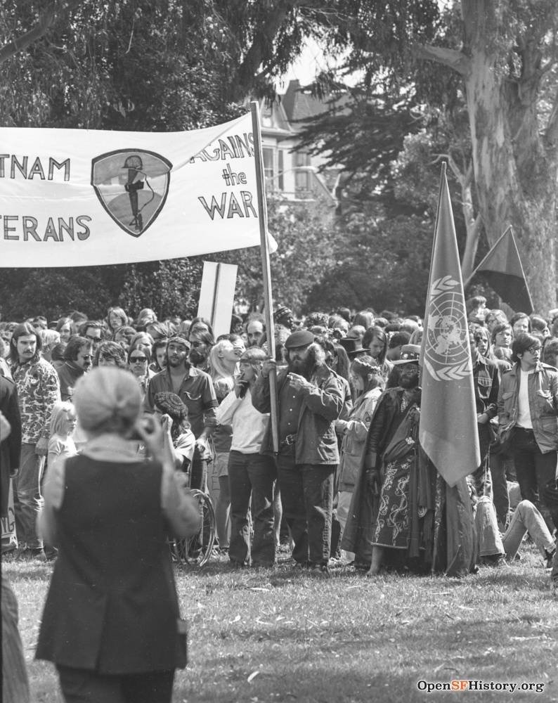 Panhandle, Vietnam Veterans against the War, Anti Vietnam War March, from the Golden Gate Park Panhandle to Kezar Stadium wnp28.3229.jpg