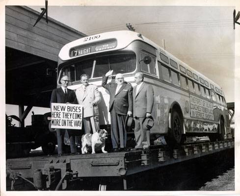 Elmer Robinson on new bus 1955 AAC-7769.jpg