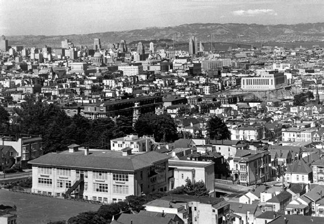 Buena Vista Park provided a nice vista on a more demure skyline in 1955