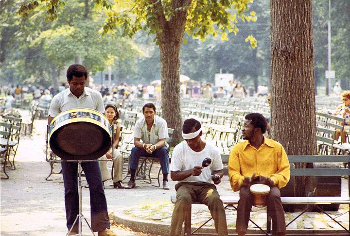 File:Steel-drummer-and-others-in-music-concourse-1971.jpg