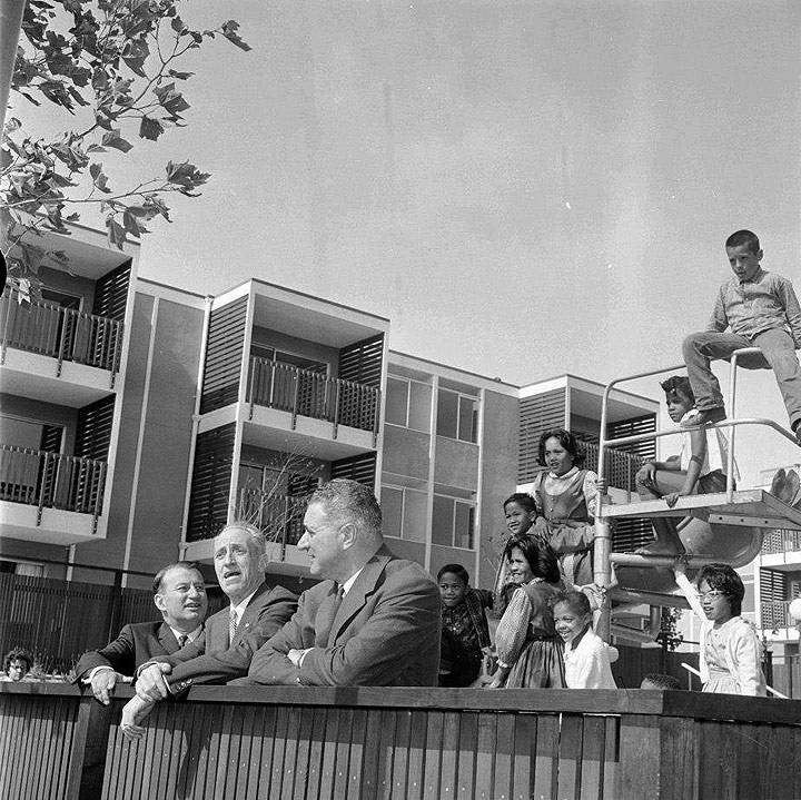 Justin-Herman-Harry-Bridges-and-George-Christopher-at-new-apartments-for-the-ILWU-in-Western-Addition-August-6-1963.jpg