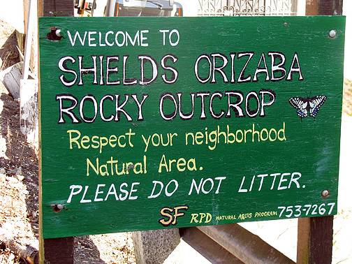 Shields-Orizaba-Rocky-Outcropping-Sign 4534.jpg