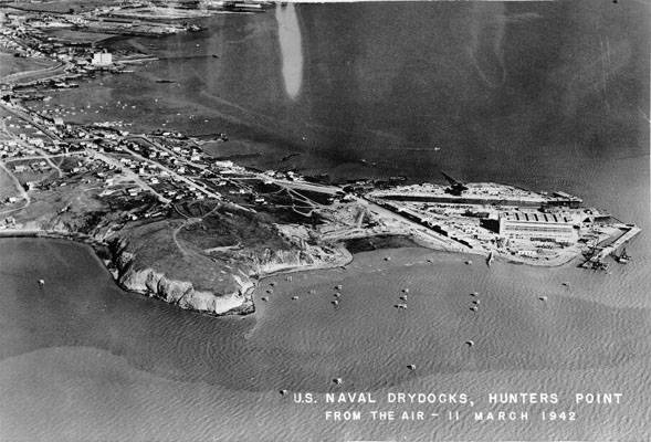 March 11 1942 aerial of HP Naval drydocks AAB-8939.jpg