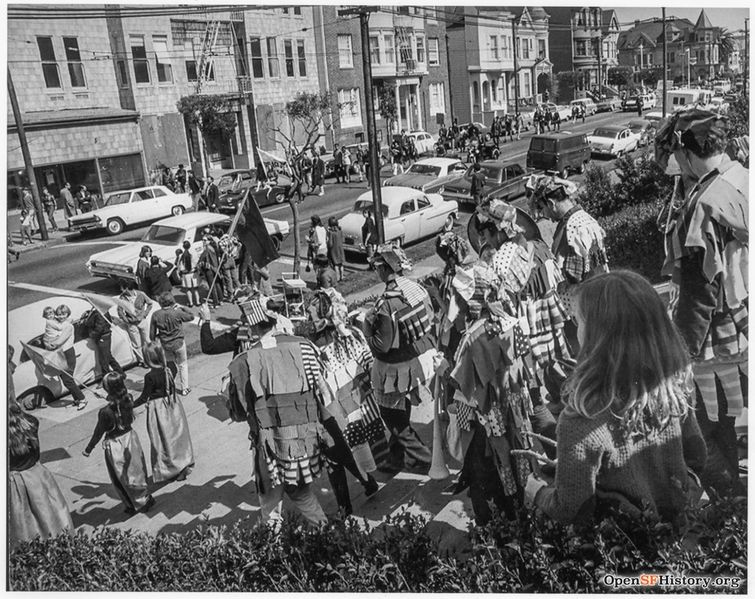 File:1968 Gorilla Mime Troupe on Buena Vista Park steps-wnp27.3355.jpg