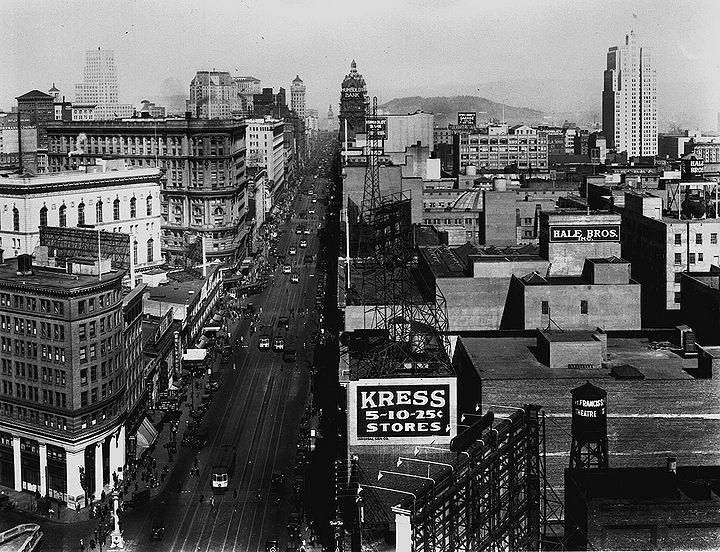 Market-St-east-from-above-Mason-w-Native-Sons-monument-sept-29-1927-SFDPW.jpg
