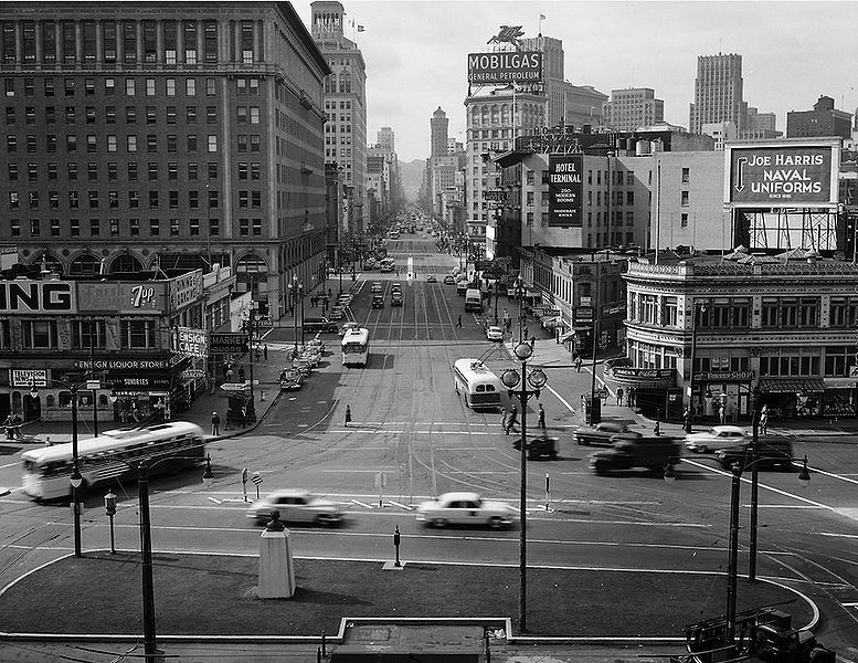 File:View-of-Market-St-from-the-Top-of-the-Ferry-Building---October-13-1953-SFMTA.jpg