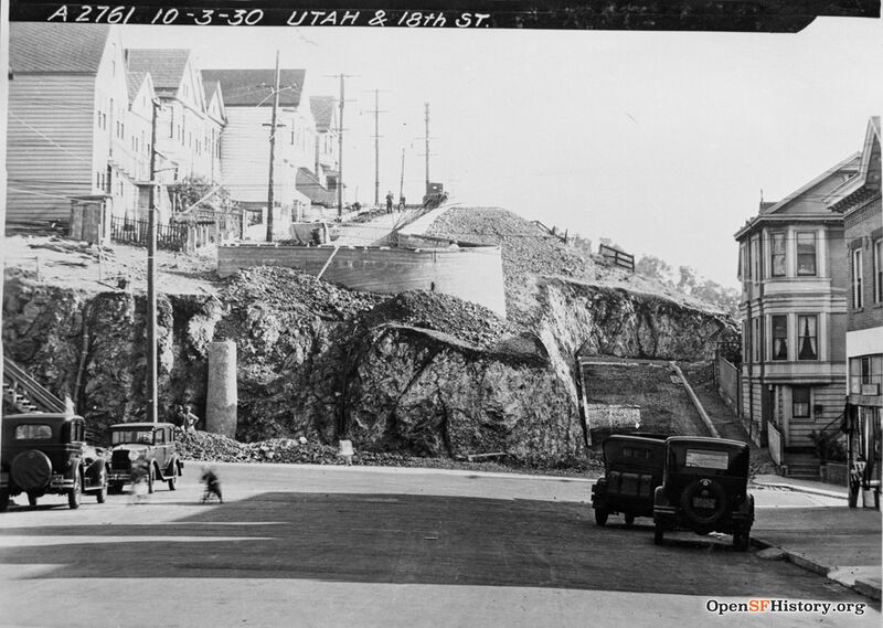 South on Utah at 18th 1930 before freeway and grading wnp36.03955.jpg