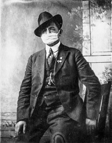 File:Man wearing influenza mask 1918 wnp26.1205.jpg