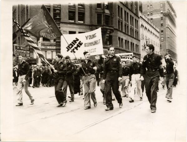 Members of the YCL marching during May Day Parade.jpg