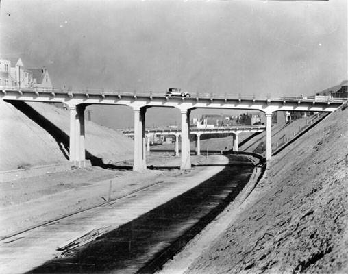 Bernal Cut, Richland Avenue, Miguel Street Bridge and Highland Avenue Bridge Oct 1929 AAA-9924.jpg