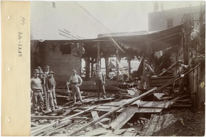 Demolition of Chinatown Plague.jpg