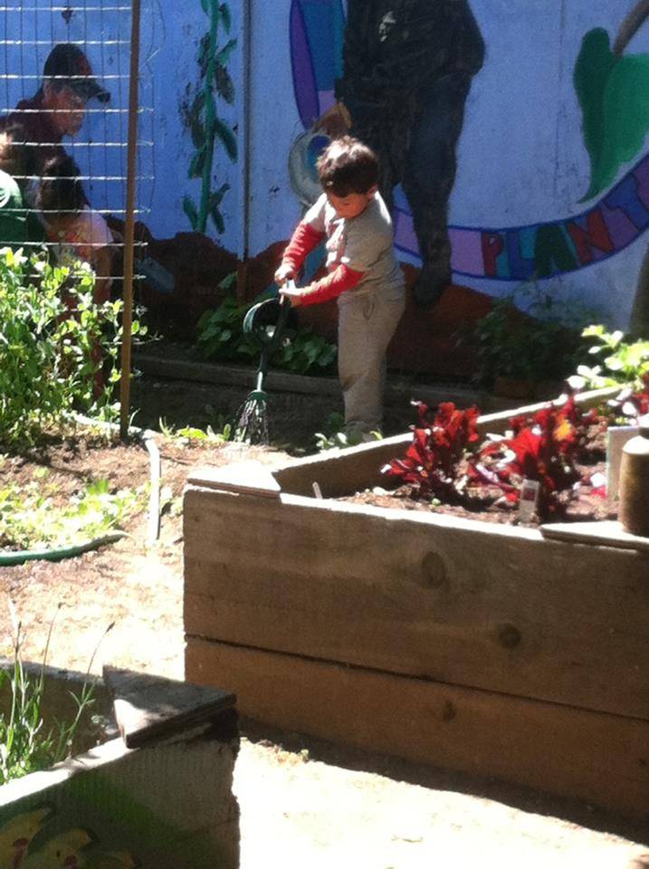 Child watering plants jardín secreto 2013.jpg