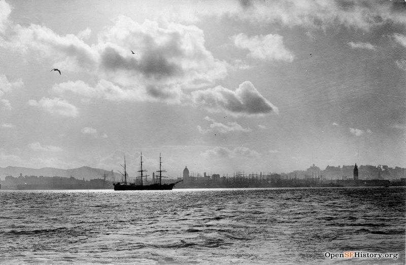 File:View west from south of the Ferry Building. Call Building and Chronicle Silhouettes are prominent c1900 wnp27.7219.jpg