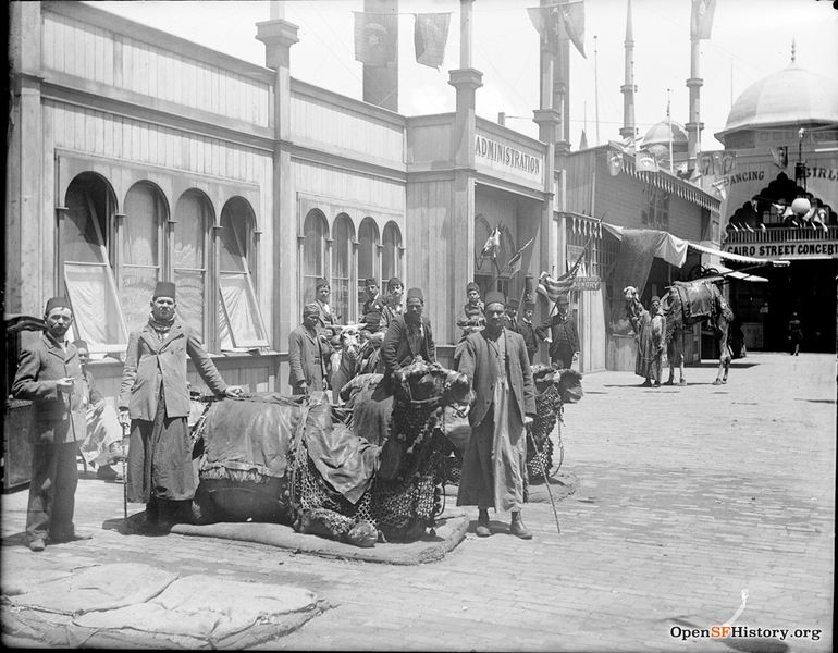 File:Cairo Street camels and drivers wnp15.141.jpg